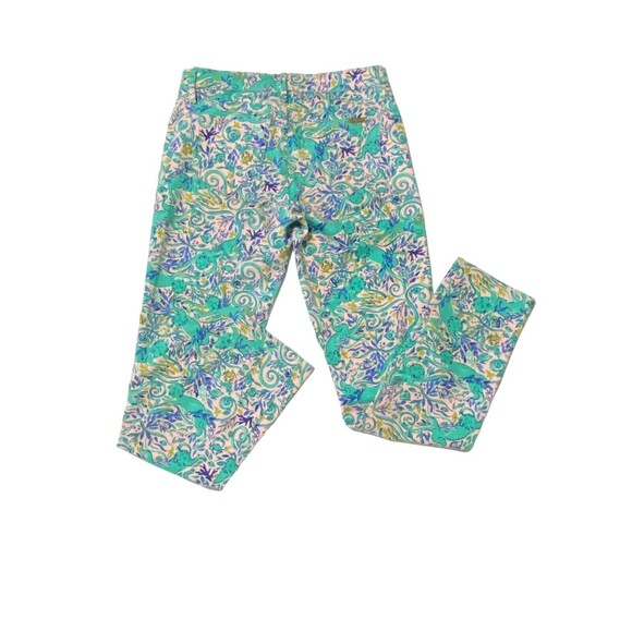 Lilly Pulitzer Women's South Ocean Skinny Pant Monkey Sea Melon Fig Size 4 NWOT - Picture 6 of 12